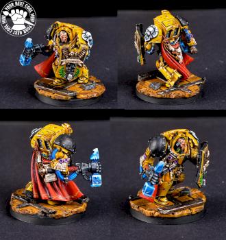 Warhammer 40K Imperial Fists, Captain Lysander by cool-minis.com
