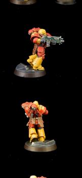Primaris Intercessor - Fire Lords by falchieyan
