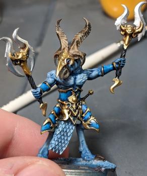 Geraldo the Tzaangor by TheReddestButcher