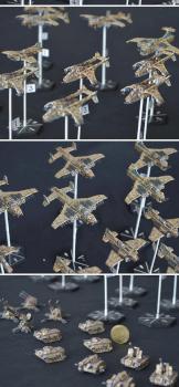 Imperial Navy fleet (Aeronautica Imperialis) by Shi Vral