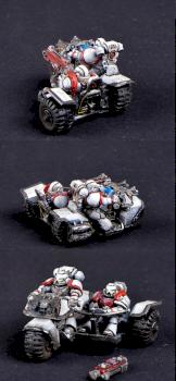 Warhammer 40K Space Marines, White Scars Attack Bike by cool-minis.com