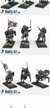 Mounted Knights Command Group by MadFlyArtStudio