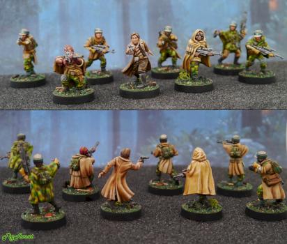 Han Solo & Rebel Commandos - Star Wars Legion by FigAmat