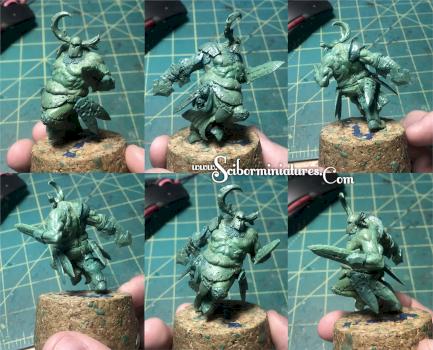 New greenstuff sculpture by Scibor