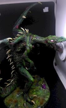 Papa's little chaos dragon-painted by Dracca
