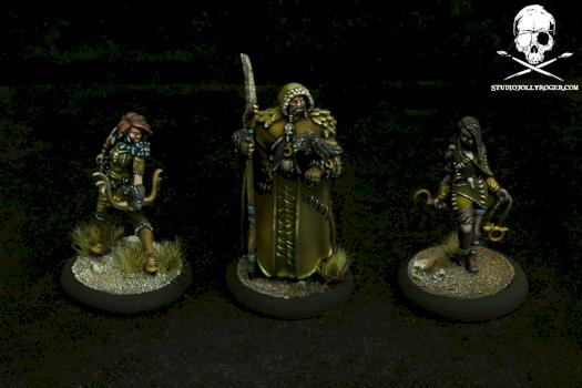 Warmachine and Guild Ball Promo Models by Jolly Roger Studio
