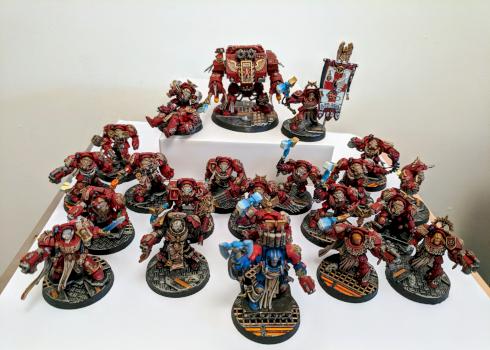 Blood Angel Terminator army by Zelcon01