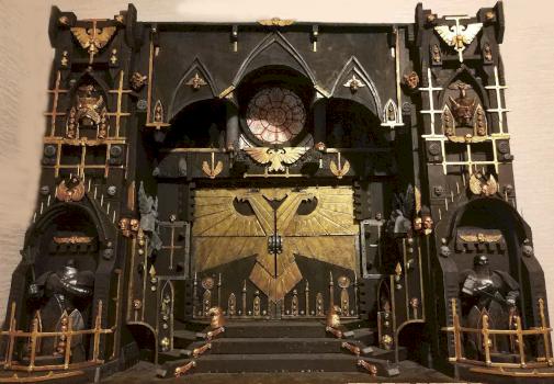Background for miniatures Gothic gate. by demiurge_rus