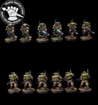 Warhammer 40K Astra Militarum Shock Troops by cologne painting studio