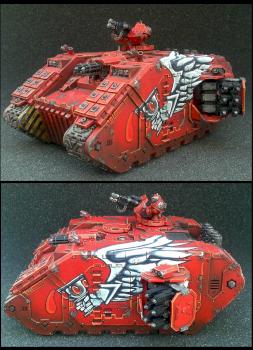 Blood Angel Landraider by rumplemaster