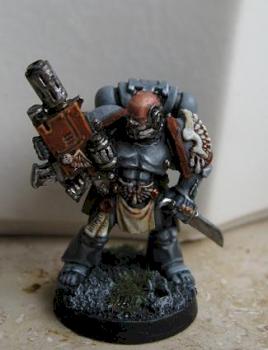 Emperors Fist Veteran Space Marine by fraggL