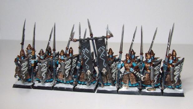 Dark Elf Spearmen by Crookedjaw