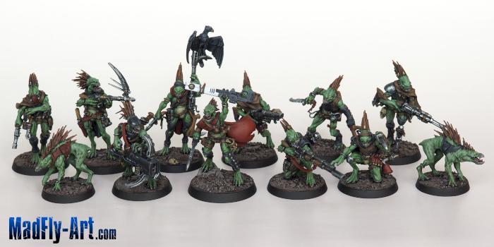 Kroot Farstalker Kinband Kill Team by MadFlyArtStudio
