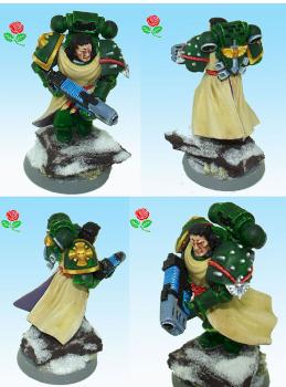 Dark Angel Space Marine Plasma Veteran by Rose Model Art