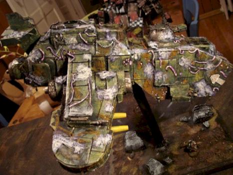 Chaos Nurgle Thunderhawk- Scratchbuilt by Craigmack378