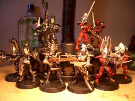 My Dark Eldars Warriors by AD19840304