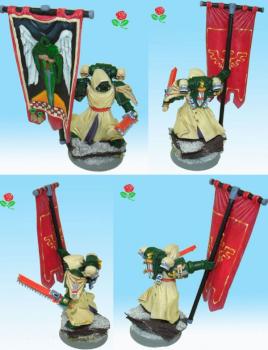 Dark Angel Space Marine Standard Bearer by Rose Model Art