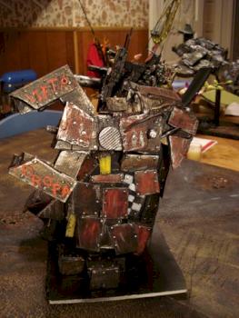 Ork Scratchbuilt Stompa. Big mek Style. Lifta drops by Craigmack378