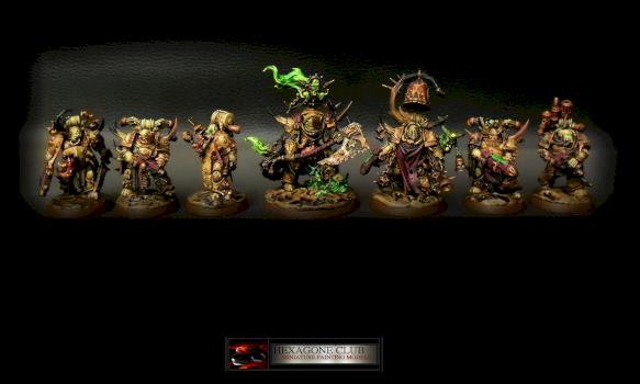 Warhammer 40.000 Chaos Nurgle Squad . by Hexagone Club