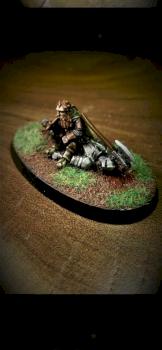 Lord of the Rings - Gimli on Dead Uruk-hai by The Art of Caesura
