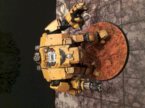 Primaris Space Marine Imperial Fists Redemptor Dreadnought by Martin Lymer