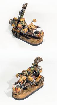 Ork Warboss on Bike by urdrock