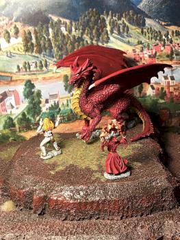 Dragon Battle by GoodmanPaint