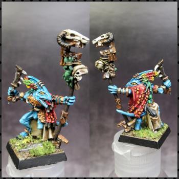 Seraphon Lizardmen Skink Priest by ZygiArt