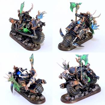 Chaos sorcerer on bike by nazgash