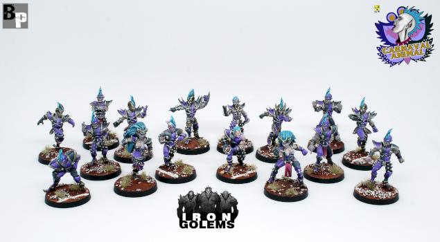 Bloodbowl Dark elf team from IRON Golems by romu