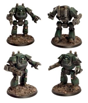Dark Angels Contemptor Dreadnought by Grim Factorum