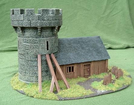 Small tower with wooden sleeping quarters by Hutch hutch