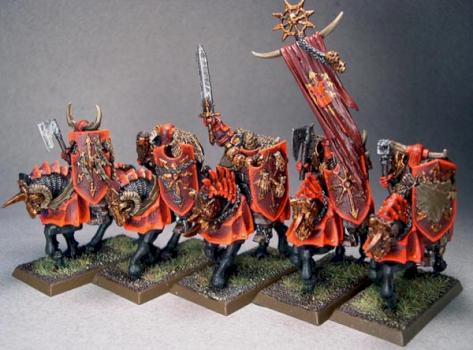 Khorne Chaos Knights by kc11