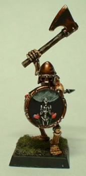 Skeleton Regiment Champion with Freehanded Shield by Dunkpork