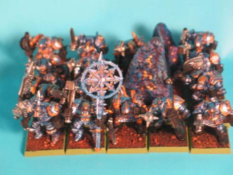 Chaos warriors of Teentch by josiah