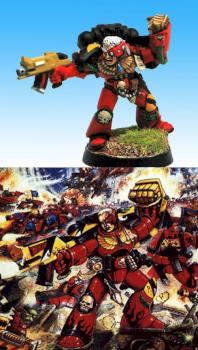 Blood Angel Captain (Work in progress) by Guybrush Treepwood