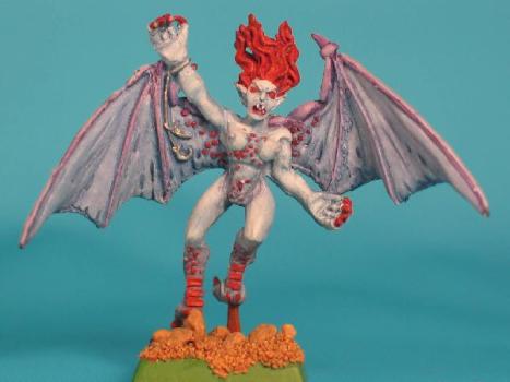 Dark elf Harpy by josiah