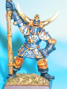 Close up Teentch army standard bearer by josiah