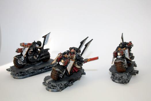 Ravenwing bike squadron by Erilium