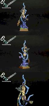 Dark Elf Supreme Sorceress by perfectminiaturecom
