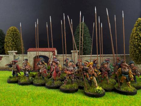 28mm Artisan Design Miniatures ~ Landsknechts Command and Dopplesoldiers by avalonindustries2040