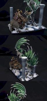 Vargheist fight by Mine Painting Studio