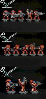 Space Marines Devastator Squad by perfectminiaturecom