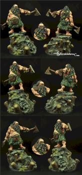 Dwarf Highlander 54mm by Scibor