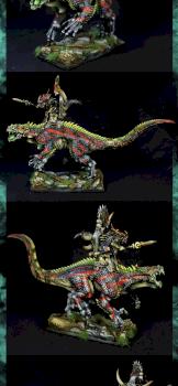 Saurus Oldblood On Carnosaur by Gruumsh