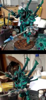 Eldar Wraithknight by PhiBu
