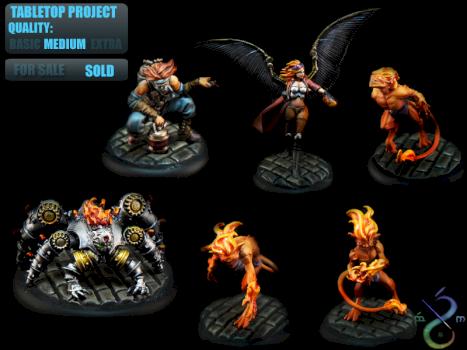 Tabletop Commission Burning Revelations Malifaux by BerenMiniaturasStudio