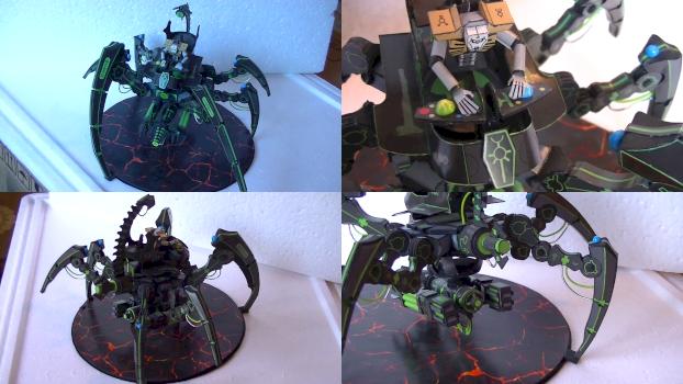 Necron Triarch stalker (paper) by pesadilla