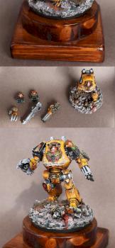 Imperial Fists Contemptor Dreadnought by Inquisto