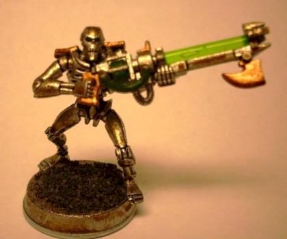 Necron Warrior Finished front by Desertphoenix